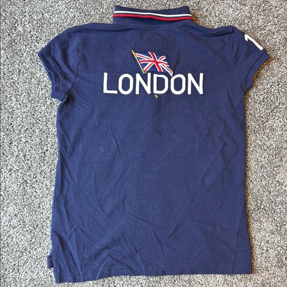 Ralph Lauren Blue Short Sleeve Tee with Olympic Patch - Picture 5 of 5
